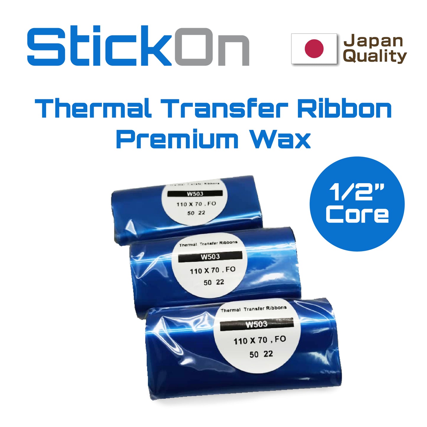 Thermal Transfer Ribbon - Wax [FACE-OUT]