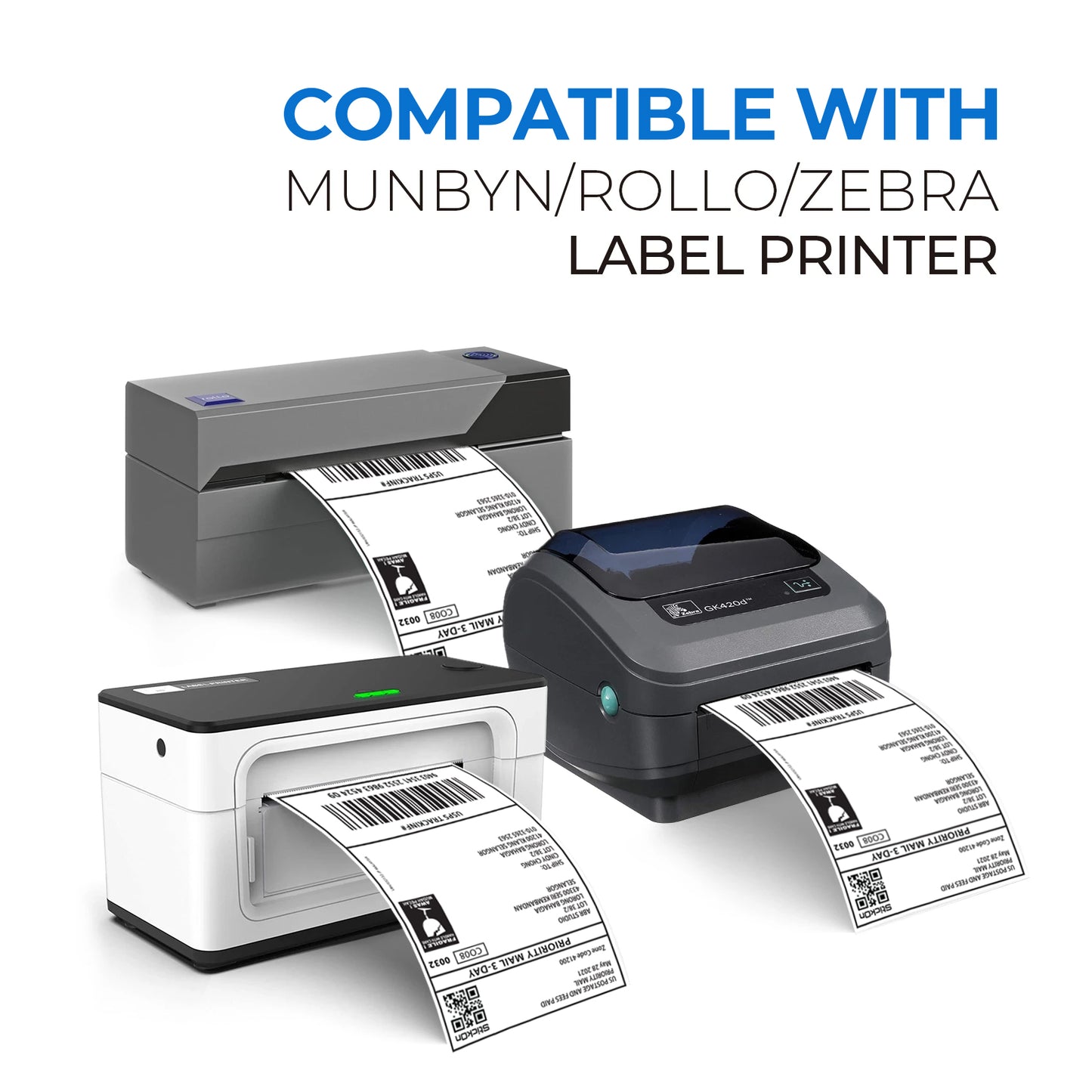 A6 Direct Thermal FSC Stack Waybill Shipping Labels