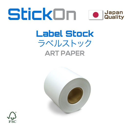 Label Stock Art Paper FSC Permanent Adhesive